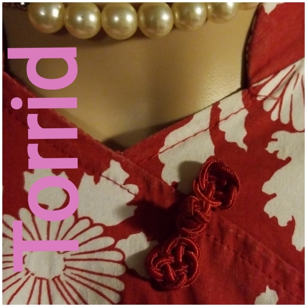 Torrid Geisha mandarin collar dress